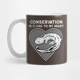 Hellbender Conservation Heart Mug